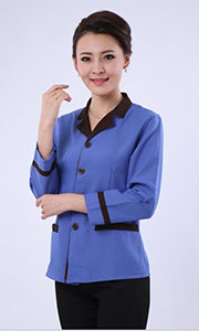 長(cháng)袖保潔服天藍色