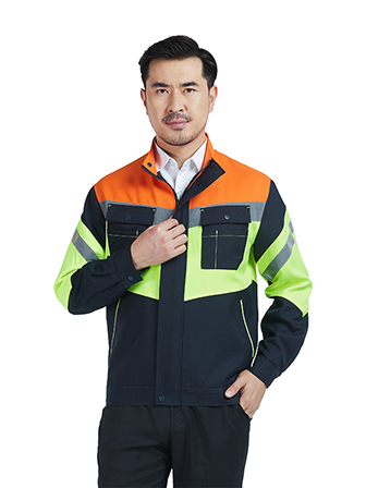 時(shí)尚多配色長(cháng)袖工作服